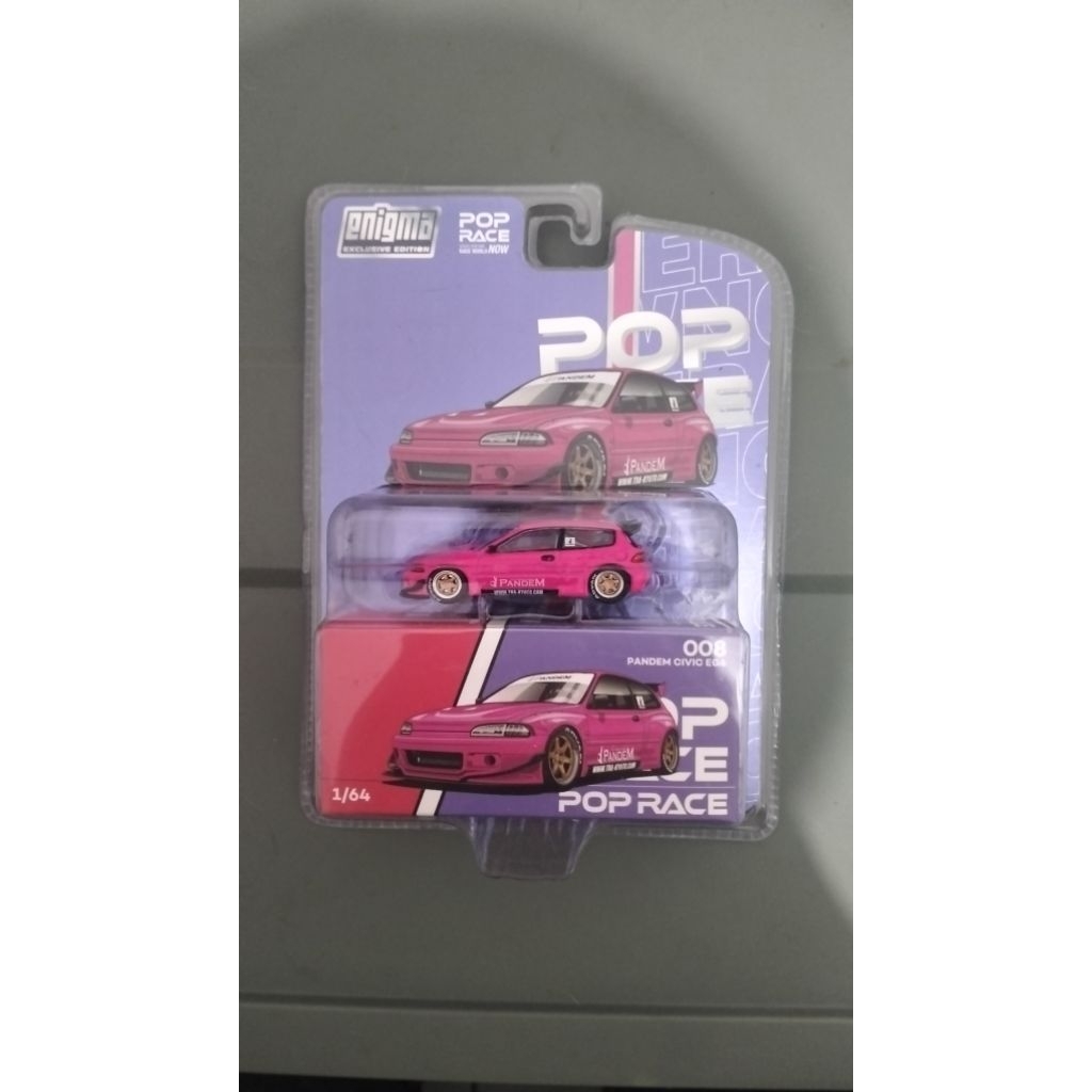Pop Race Honda Civic EG Pandem Pink