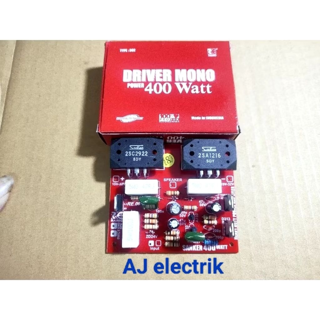 Kit Power Amplifer 400 Watt Mono Plus TR Final 2SC2922 2SA1216. Kualitas Terbaik Untuk Audio