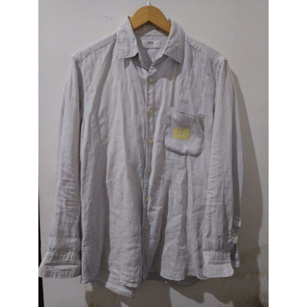 UNIQLO STRIPE SHIRT LINEN