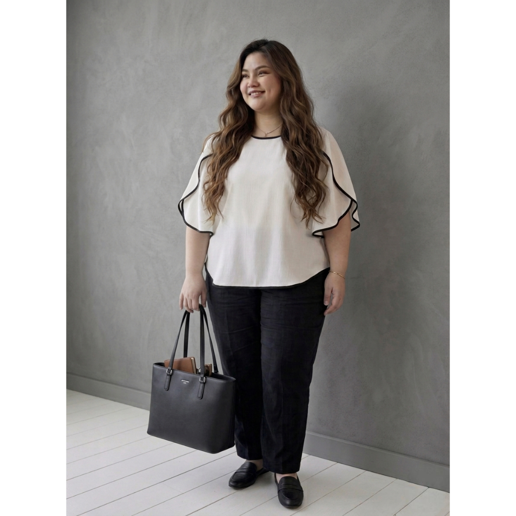 Aslah Outfit - Aslah Top Atasan Blouse Wanita Remaja Korean Style Casual Daily Matt Katun Rayon Twil