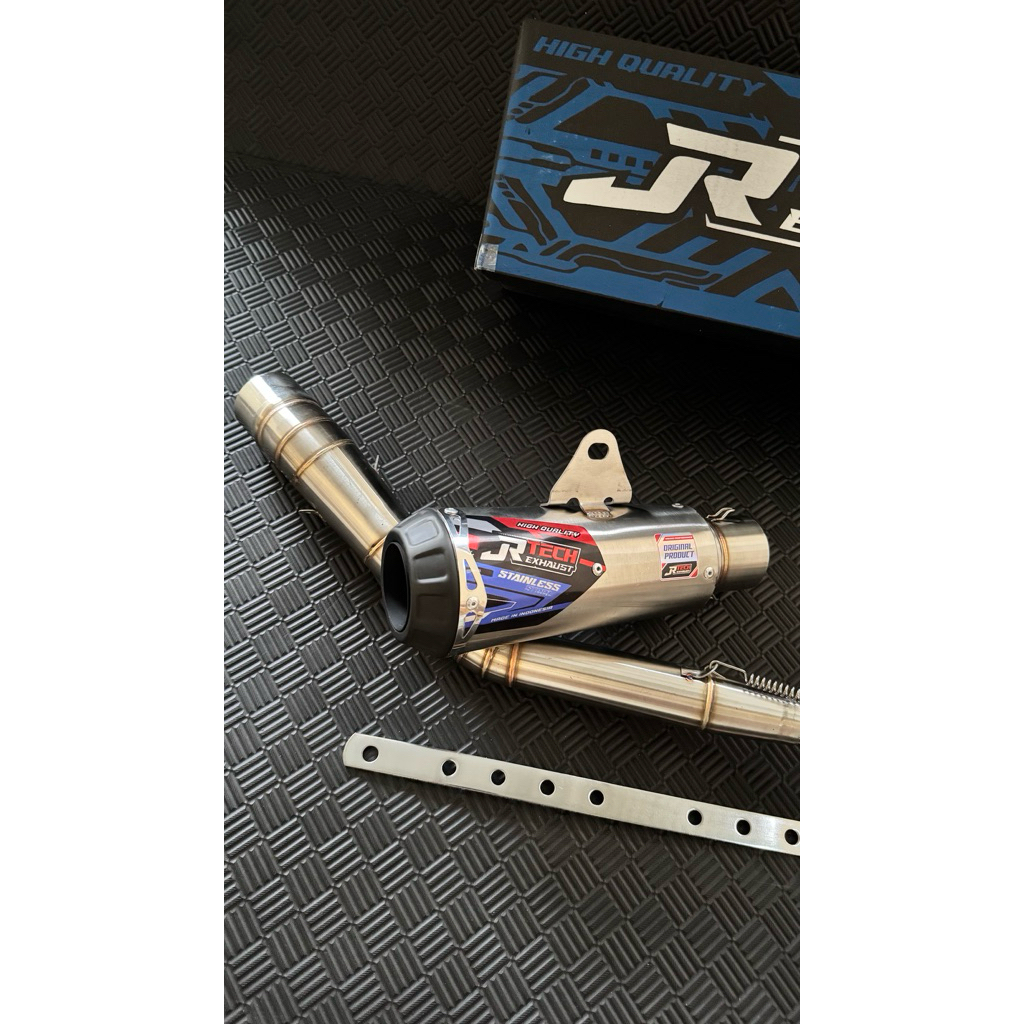 JRtech original knalpot Rbt Gtx kph bebek modif Jupiter Revo Supra Blade Vega Smash Shogun Dll Monco