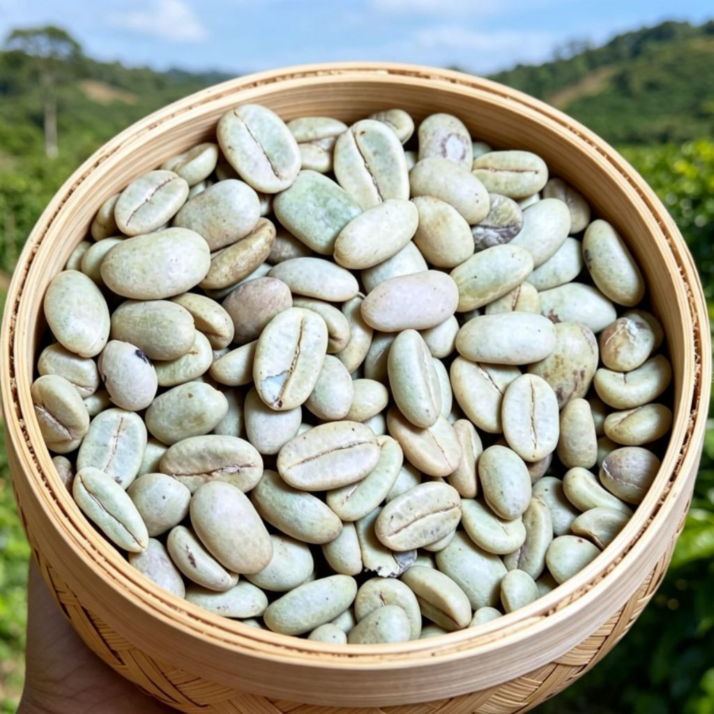 1 kg Biji Kopi Hijau Arabika Gayo Natural - G1 Premium, Rasa Alami, Kualitas Tinggi