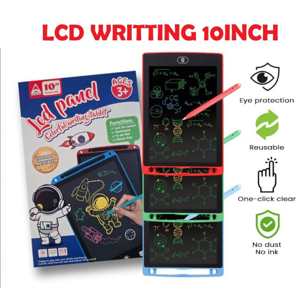 LCD writing Besar 10 inci / Papan Tulis anak LCD