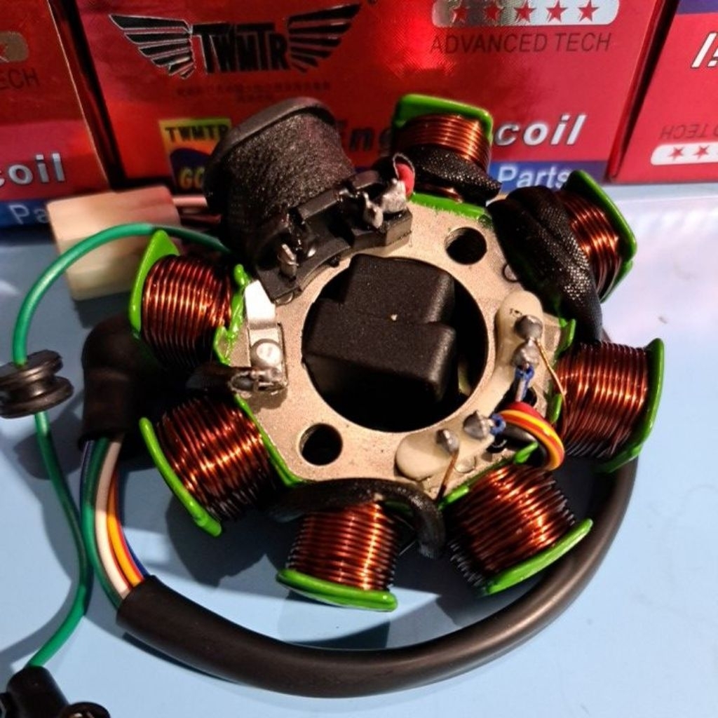 STATOR / SPUL PENGAPIAN BAJAJ PULSAR 180 UG3/200 DTSI-1KABEL 6-1/SPOOL MAGNET STATER+FULSER BAJAJ PU
