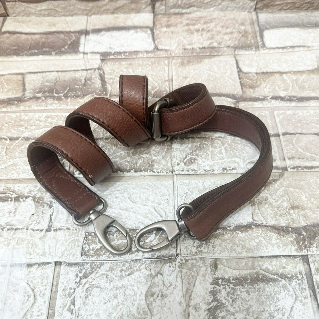 T12# NET-Preloved Fossil Talpan Maddox Messanger Convertible Chestnut