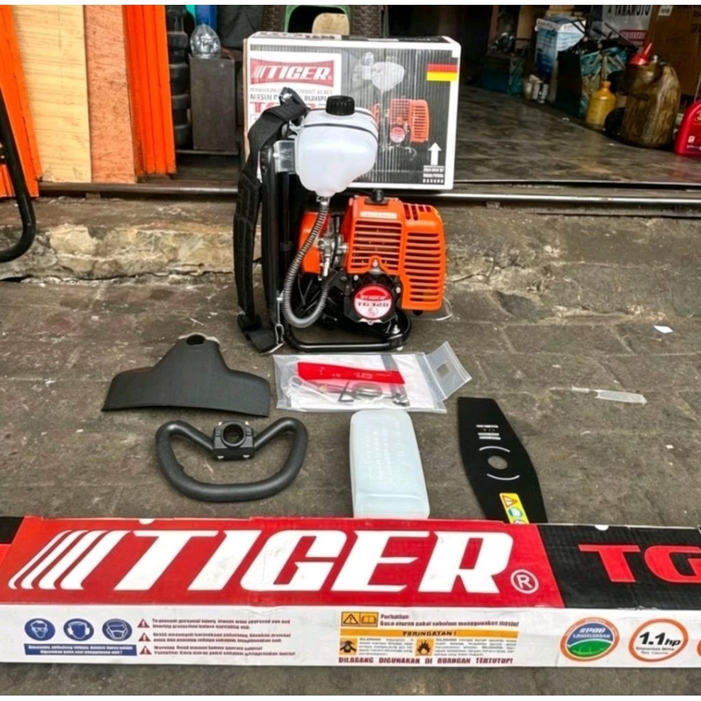 TG328 MESIN POTONG BABAT PANGKAS RUMPUT BRUSH CUTTER TIGER TG 328