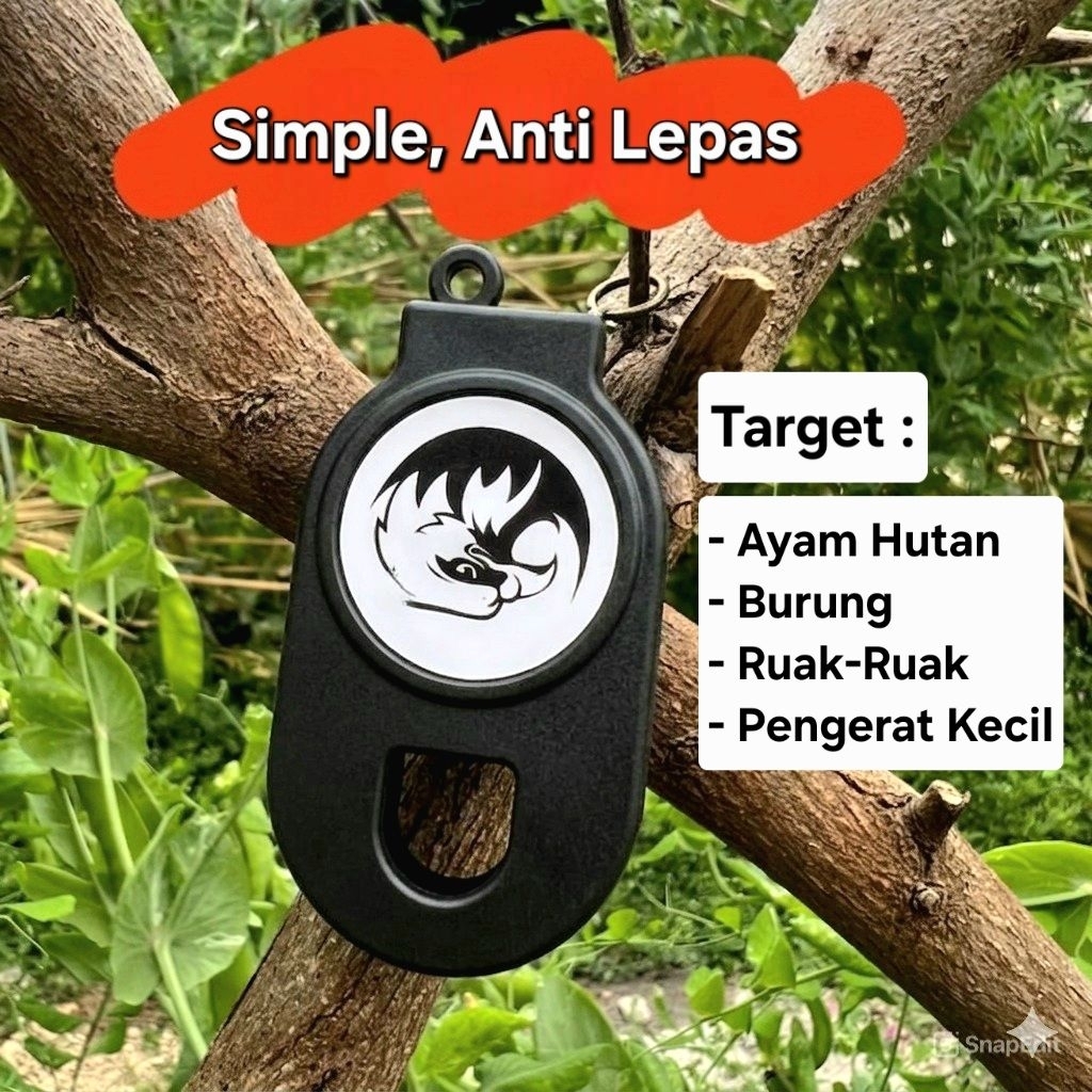 Perangkap/Jebakan Hitam Otomatis Jerat Burung Ayam Hutan Ruak Puyuh Pengerat Simple Trap Outdoor
