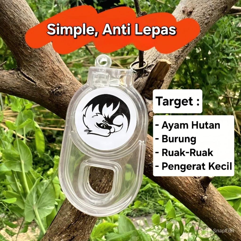 Perangkap/Jebakan Putih Otomatis Jerat Burung Ayam Hutan Ruak Puyuh Pengerat Simple Trap Outdoor