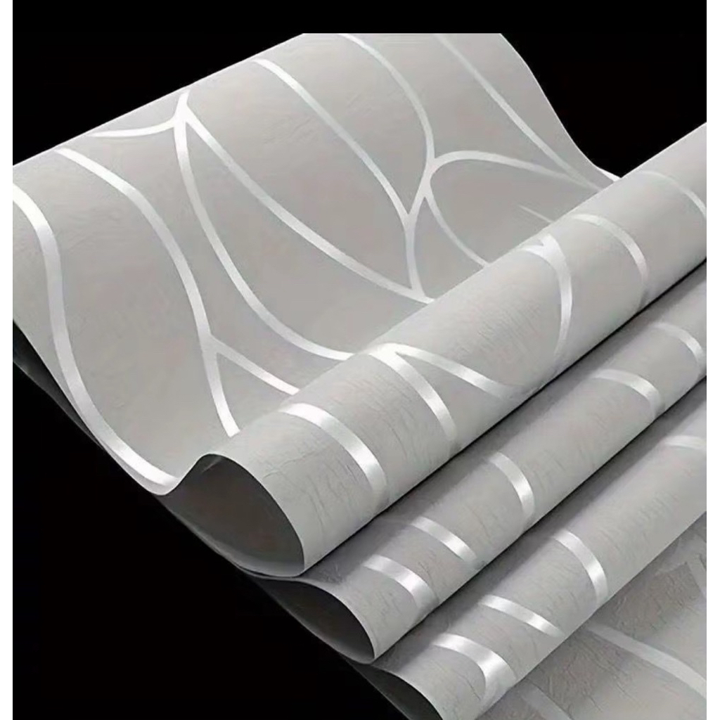 walpaper dinding TERMURAH anti noda dan anti jamur motif GELOMBANG ABSTRAK uk 3,5 s/d 4 M