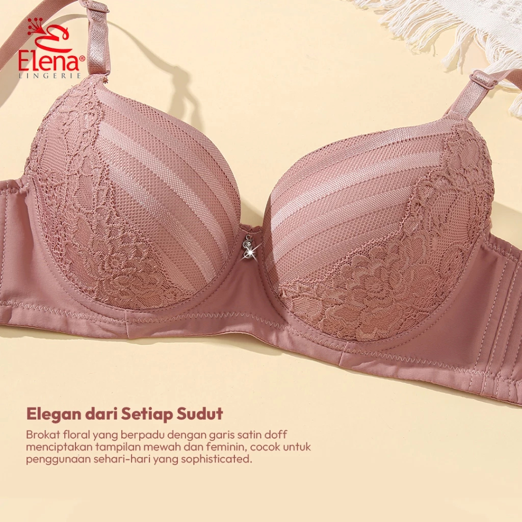 Bra Kawat Cup B Busa Tipis Tali Lepas Pasang Kait 3 Bh Renda 34B - 40 B E 24479