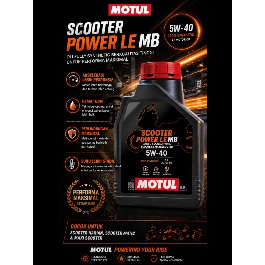 oli motul scooter power LE 5w-40 5w40