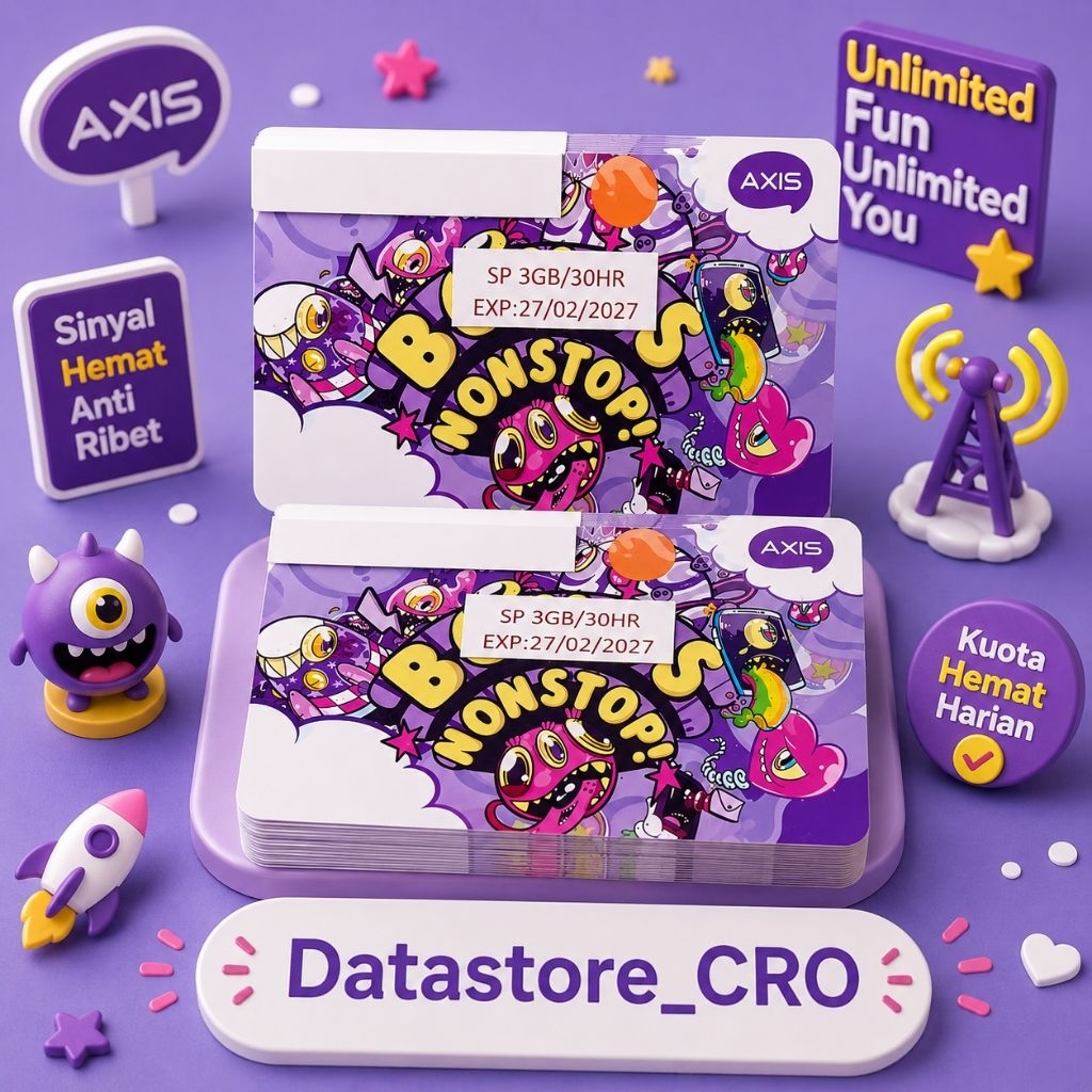 Kartu Perdana AXIS 3GB/30hr