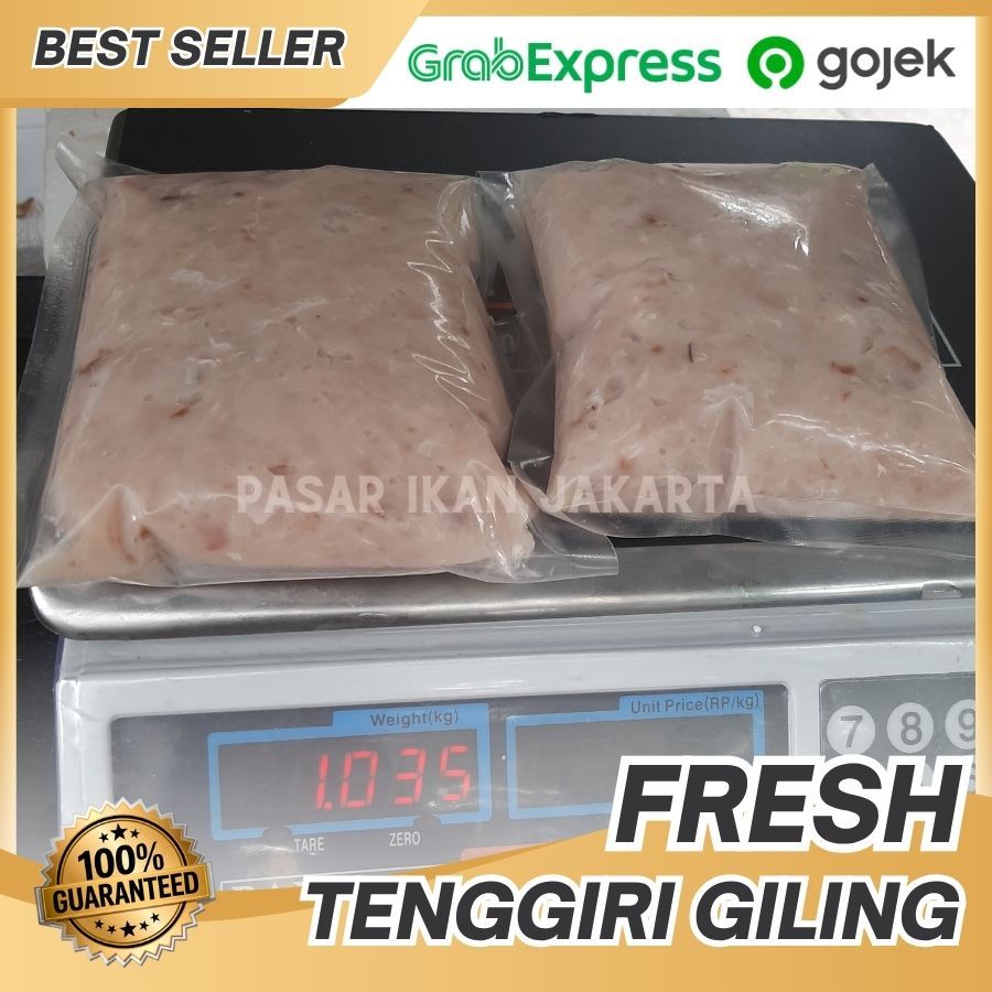 IKAN TENGGIRI GILING SEGAR 1 KG / DAGING TENGGIRI GILING MURNI HALUS