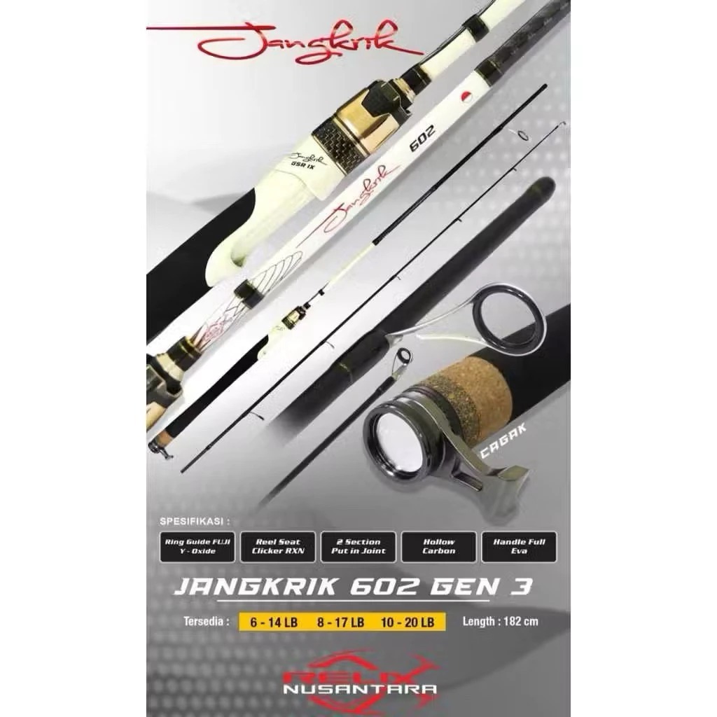 JORAN RELIX JANGKRIK 602 GEN 3 - RELIX NUSANTARA 182cm, Ring Fuji (ada stoper) ORIGINAL ( COD )