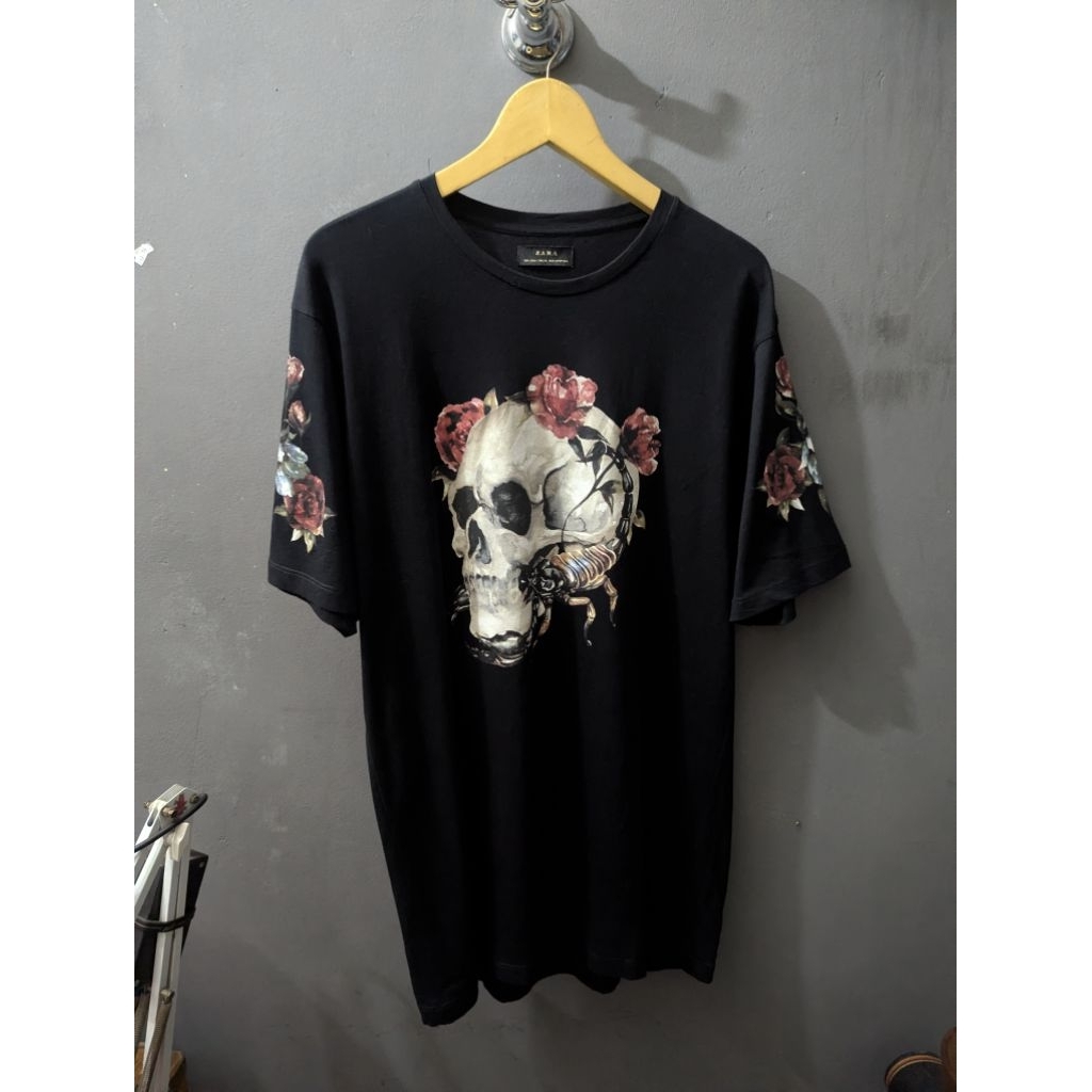 kaos Zara skull size L