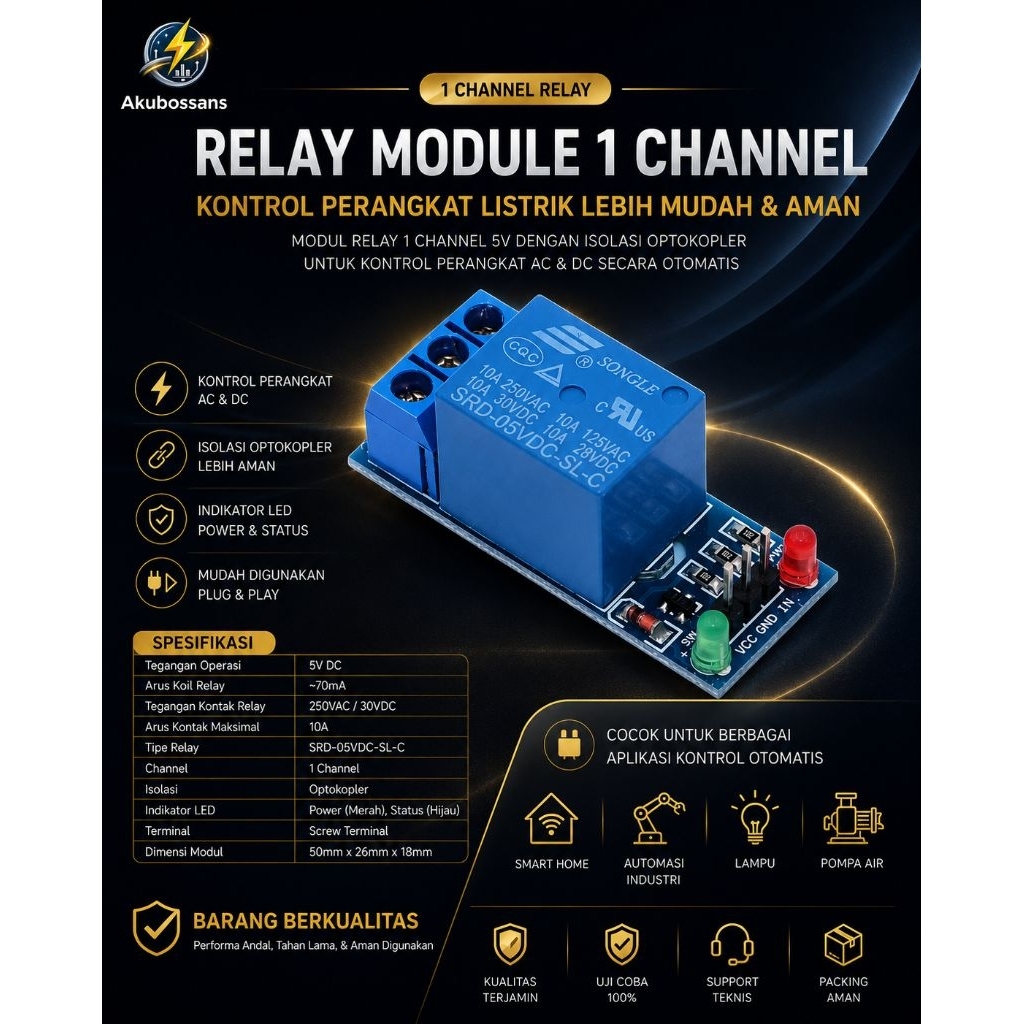 1 Channel Relay Module 5V