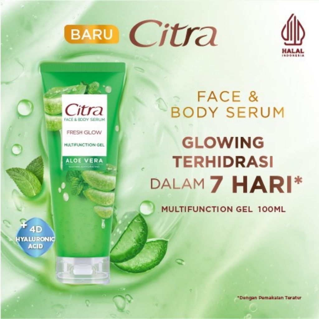 Body Serum & Citra Face Fresh Glow 100ml