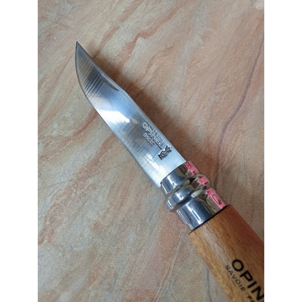 opinel folding knife no 8 inox plain blade