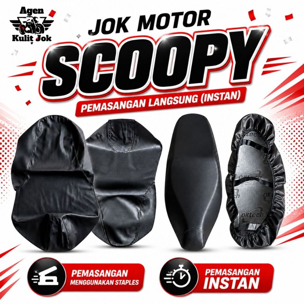 Cover jok/Sarung jok/Kulit jok scoopy lama/scoopy lama dan scoopy new