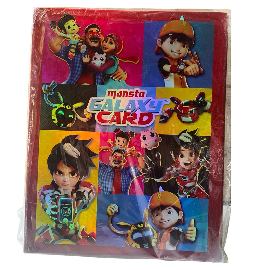 Boboiboy Monsta Trading Album Card - Album Koleksi Card