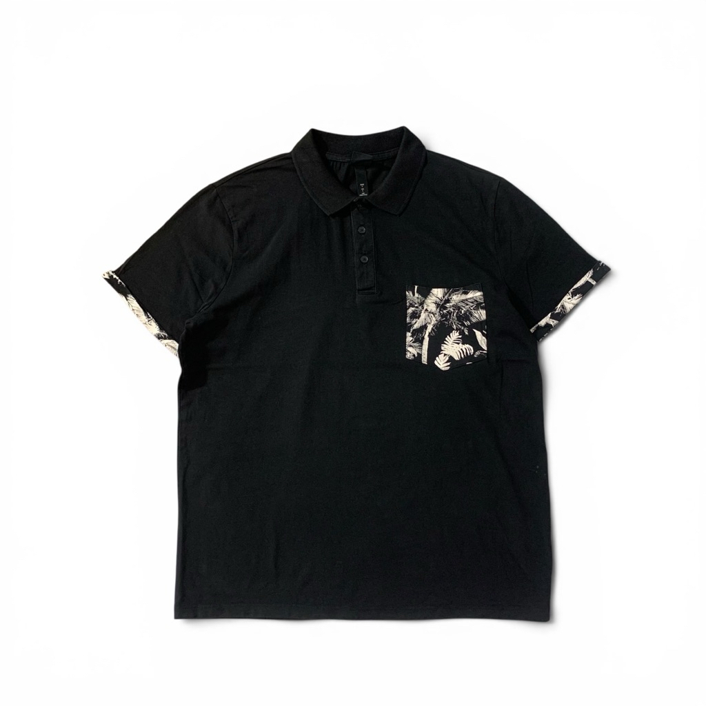 2pcs Polo Shirt H*NM & Convse T Shirt - Size L