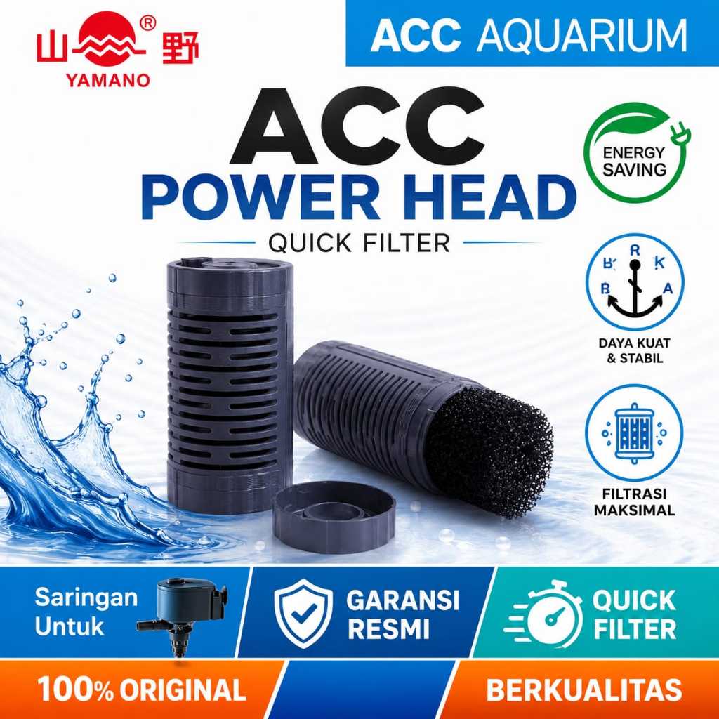 Saringan Filter Internal Power Head Aquarium Quick Filter Aquarium Power Head