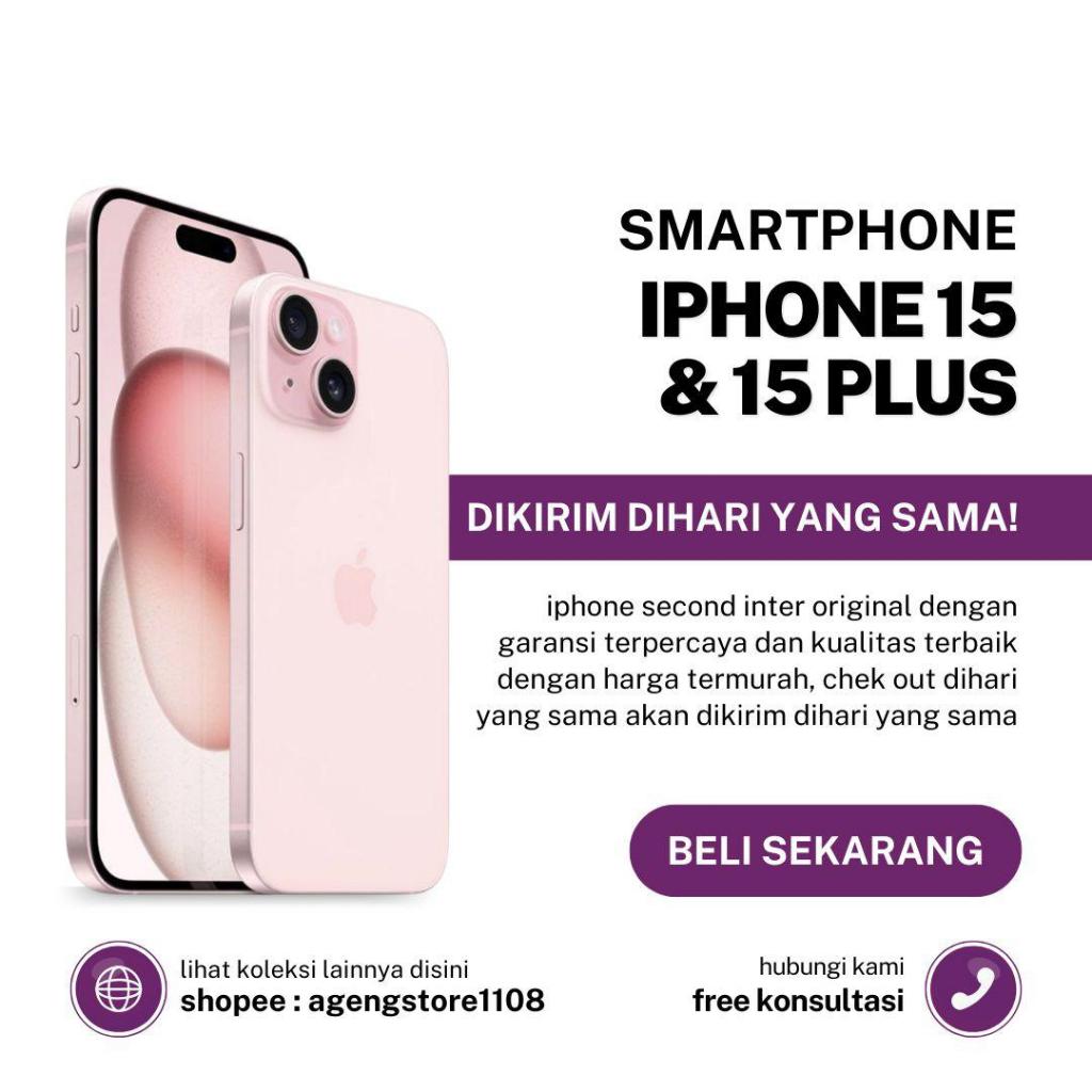 IPHONE 15 IPHONE 15 PLUS 128GB 256GB SECOND ORIGINAL EX INTER