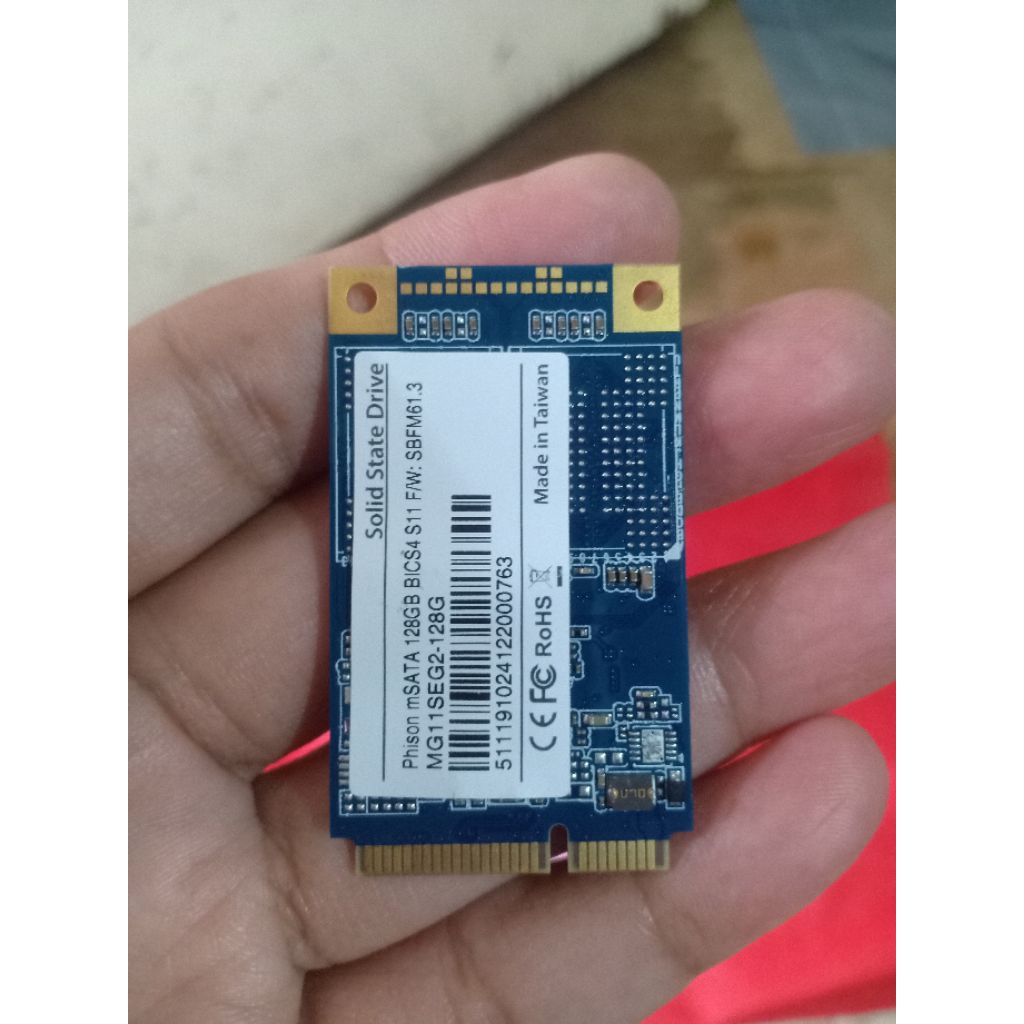 SSD Msata Phison 128GB (100/100)