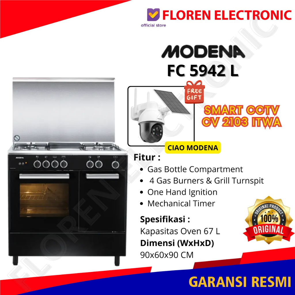 Modena kompor Freestanding FC 5942 L / FC5942L / 5942L