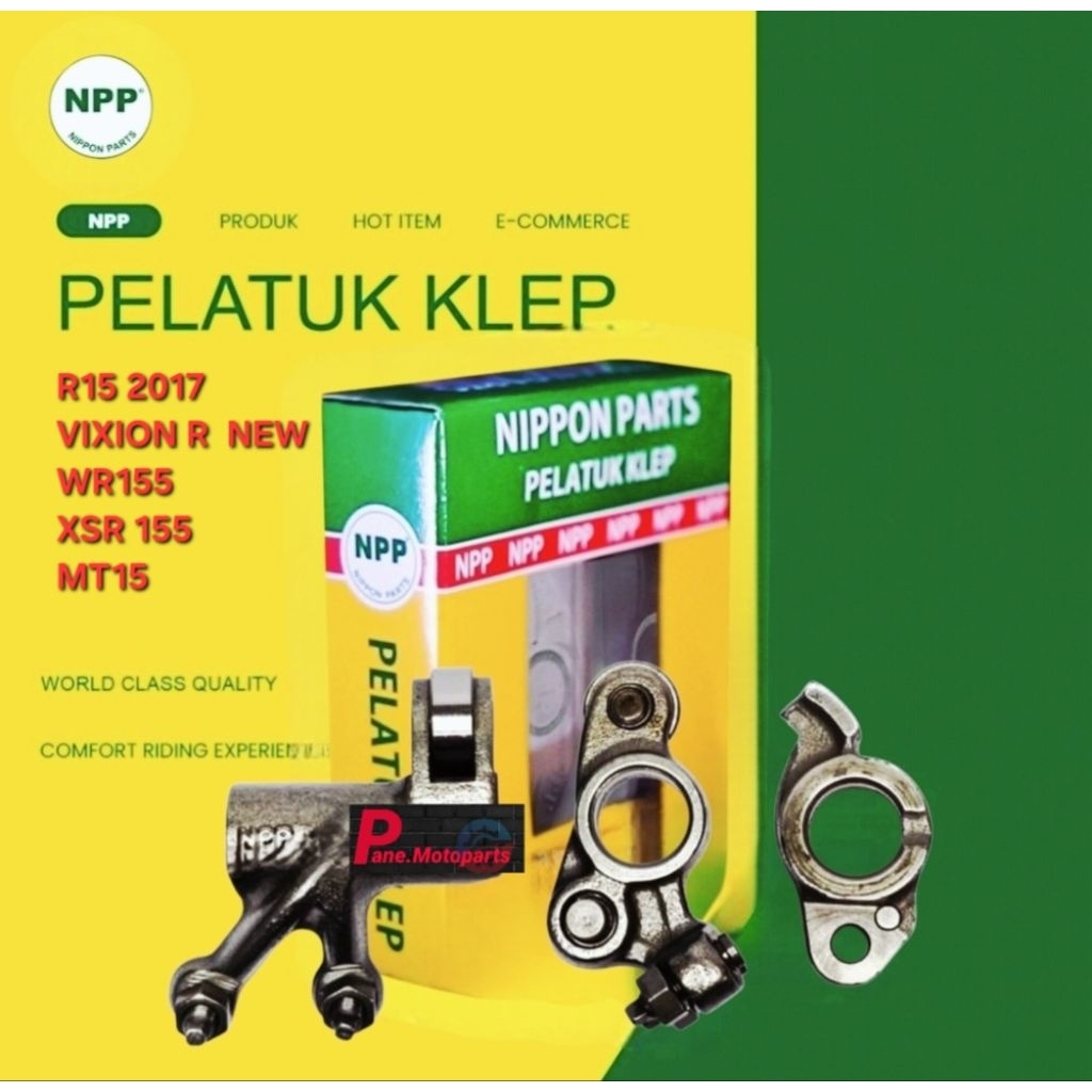 ROCKER ARM PLATUK KLEP NPP SET R15 NEW V3 NEW VIXION R 155 MT15 WR 155 XSR155 ORIGINAL NPP