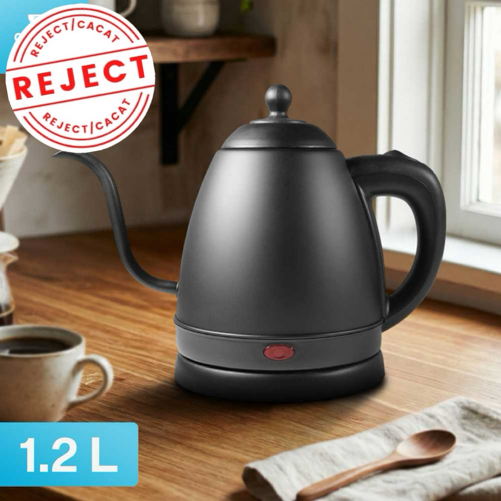 [OBRAL CACAT] Teko Listrik Kopi Pemanas Air Leher Angsa 1360W 1.2L - INU101