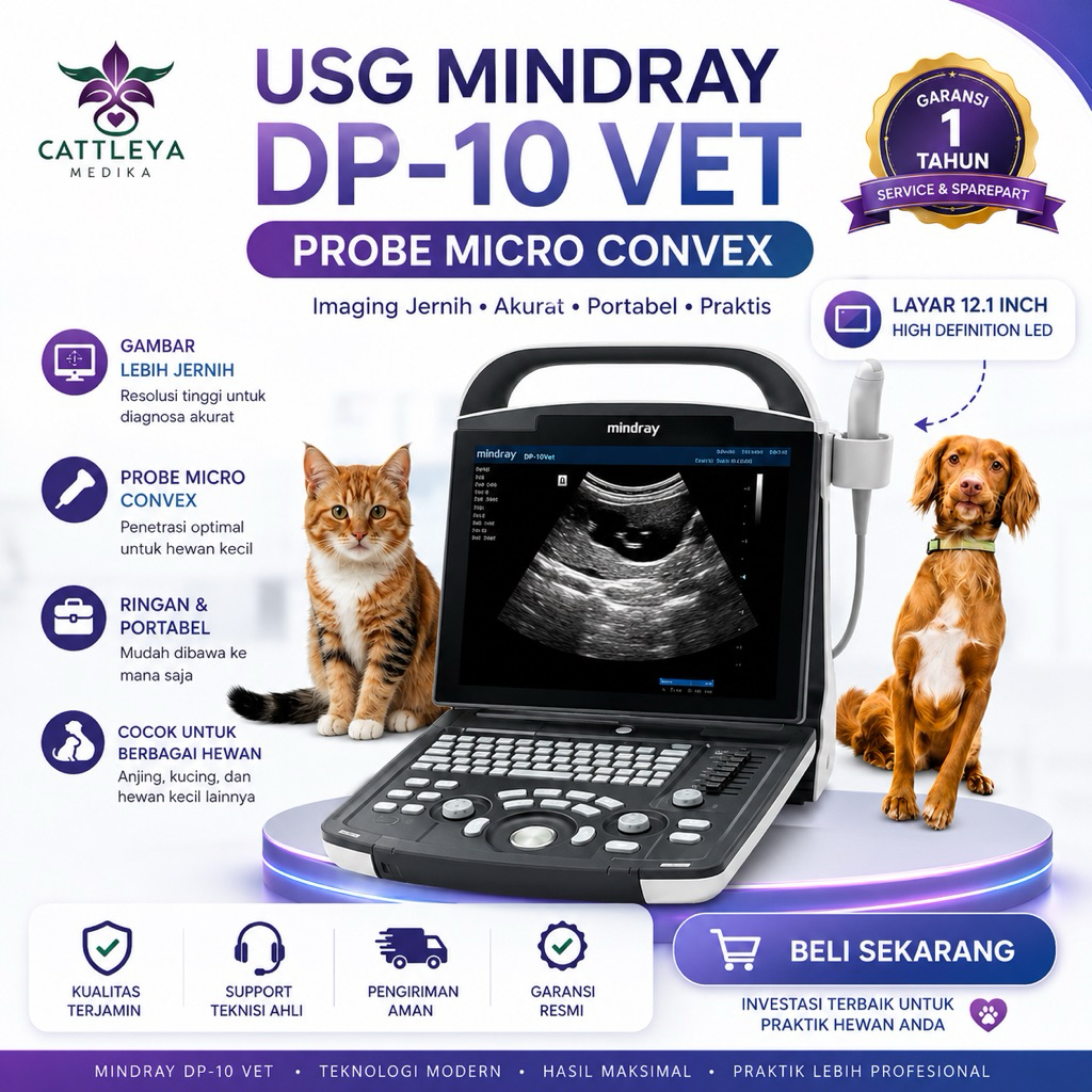 ULTRASOUND | USG 2D DP-10 VET MINDRAY DOPPLER PROBE MICRO CONVEX / ALAT CEK USG MINDRAY DP10 PET SIN