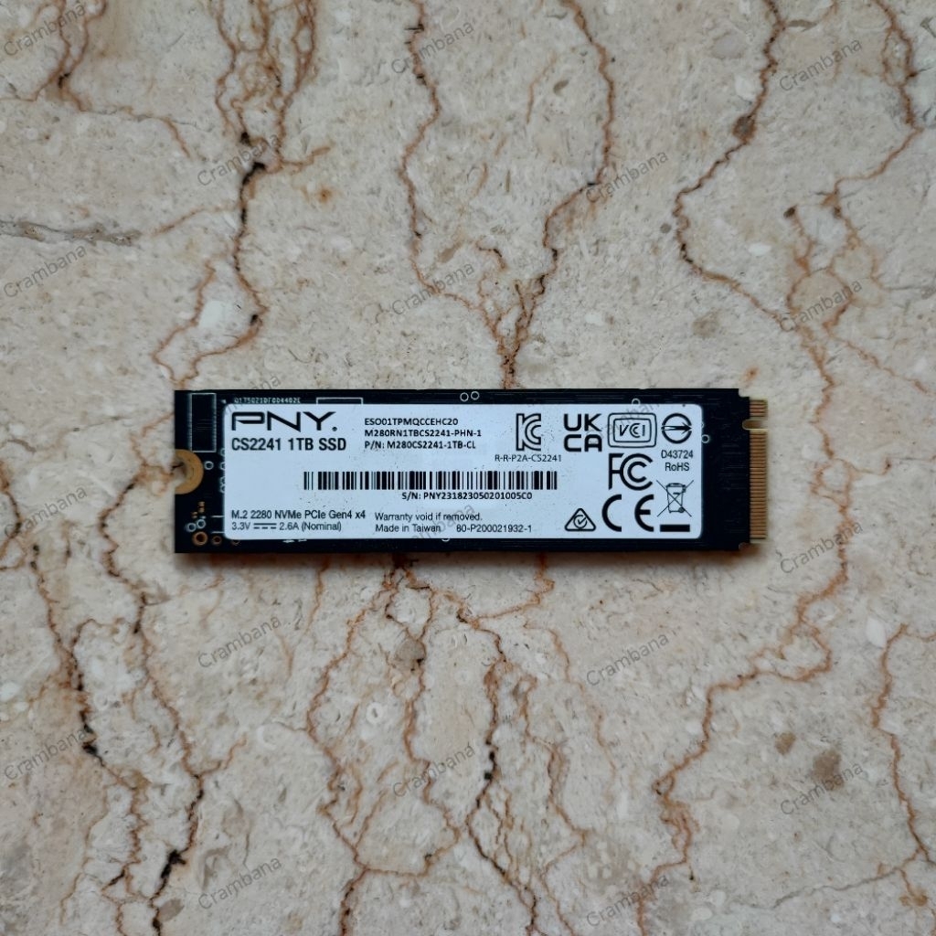PNY CS2241 M.2 NVME 1TB - Gen4x4