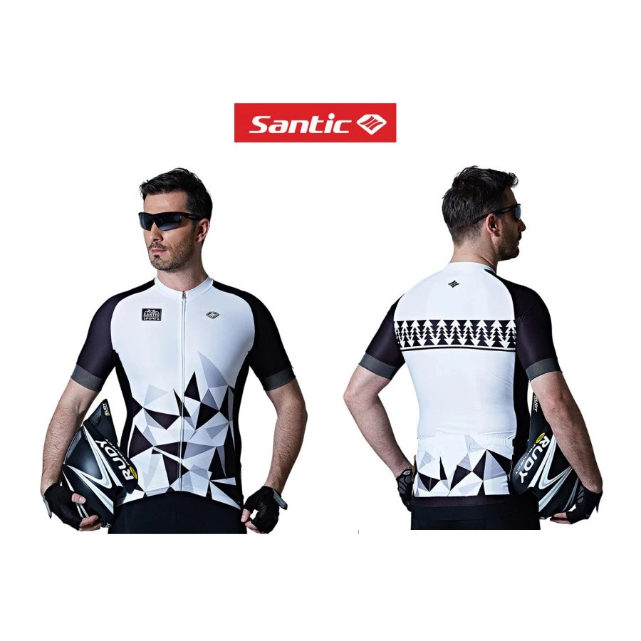 Baju Jersey Sepeda Santic Baffin Original  Pakaian Gowes Pria Lengan Pendek Road Bike MTB Pakaian Ol