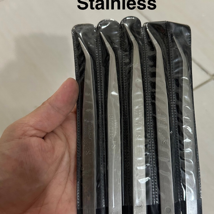 PINSET Benang Stainless PINSET Bengkok Pinset serbaguna