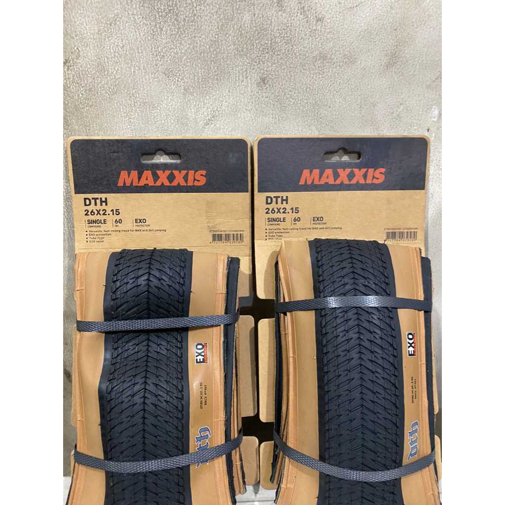 BAN LUAR MAXXIS DTH 26X215 TAN WALL KEVLAR