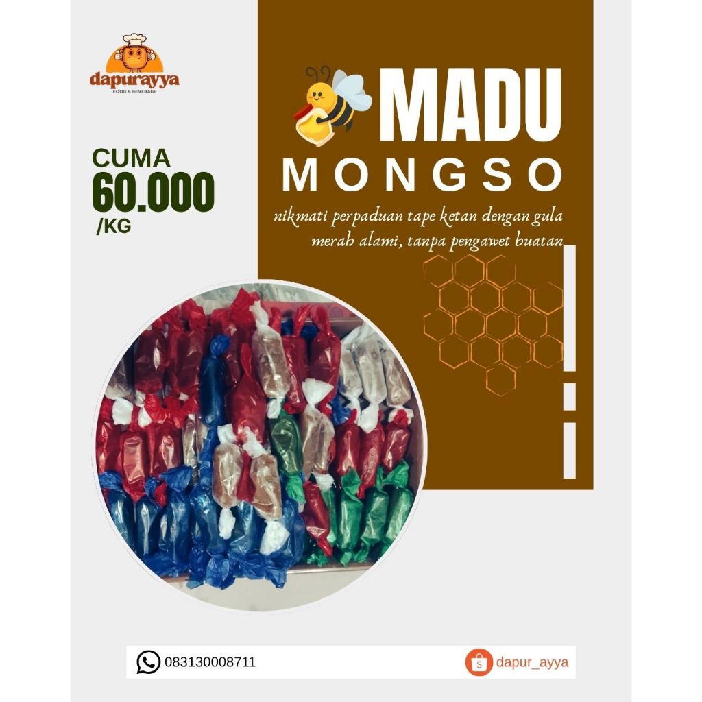 madu mongso 1 kg jajanan tradisional