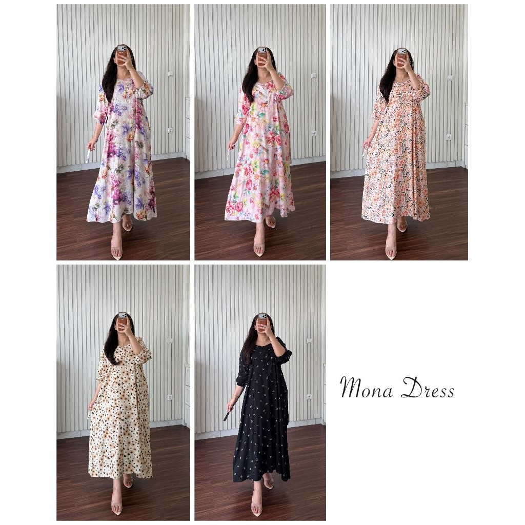 MONA YURI LONG DRESS ORY ANNISA/DESSY DRESS ORY ANNISA FASHION/HOME DRESS RAYON PREMIUM/DASTER RAYON