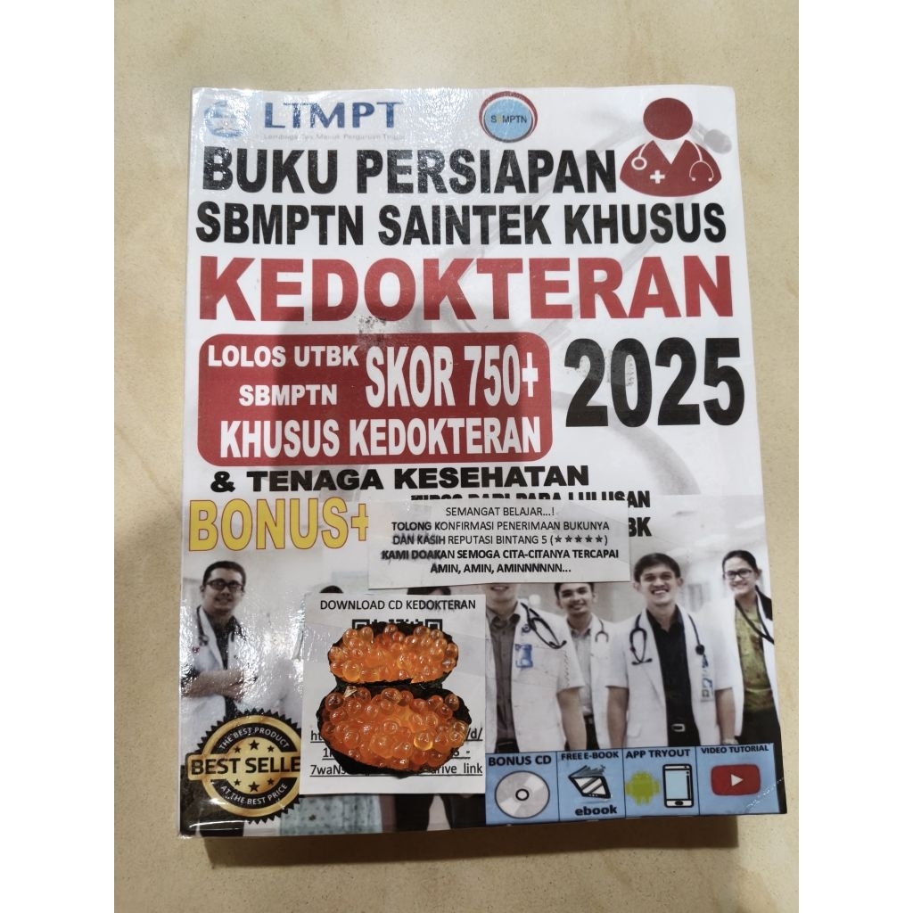 Buku persiapan UTBK KHUSUS KEDOKTERAN preloved