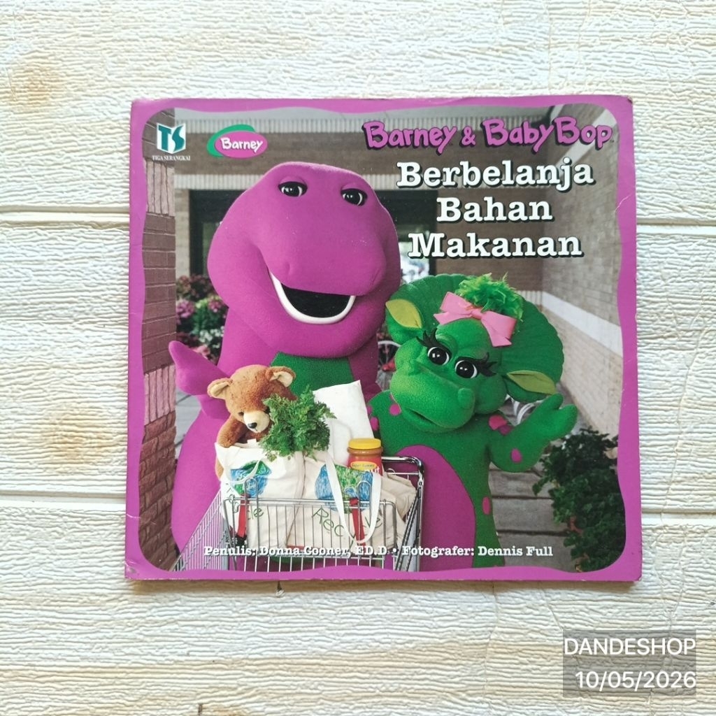 Barney & Baby Bop Berbelanja Bahan Makanan - Buku Cerita Anak Bekas Preloved