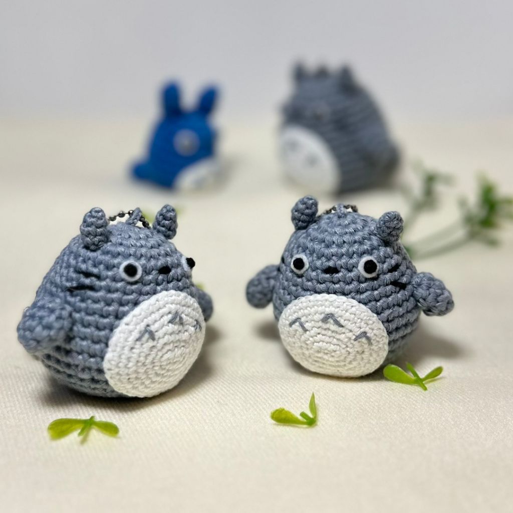 Amigurumi Doll Totoro Chain, Boneka Rajut Totoro Gantungan