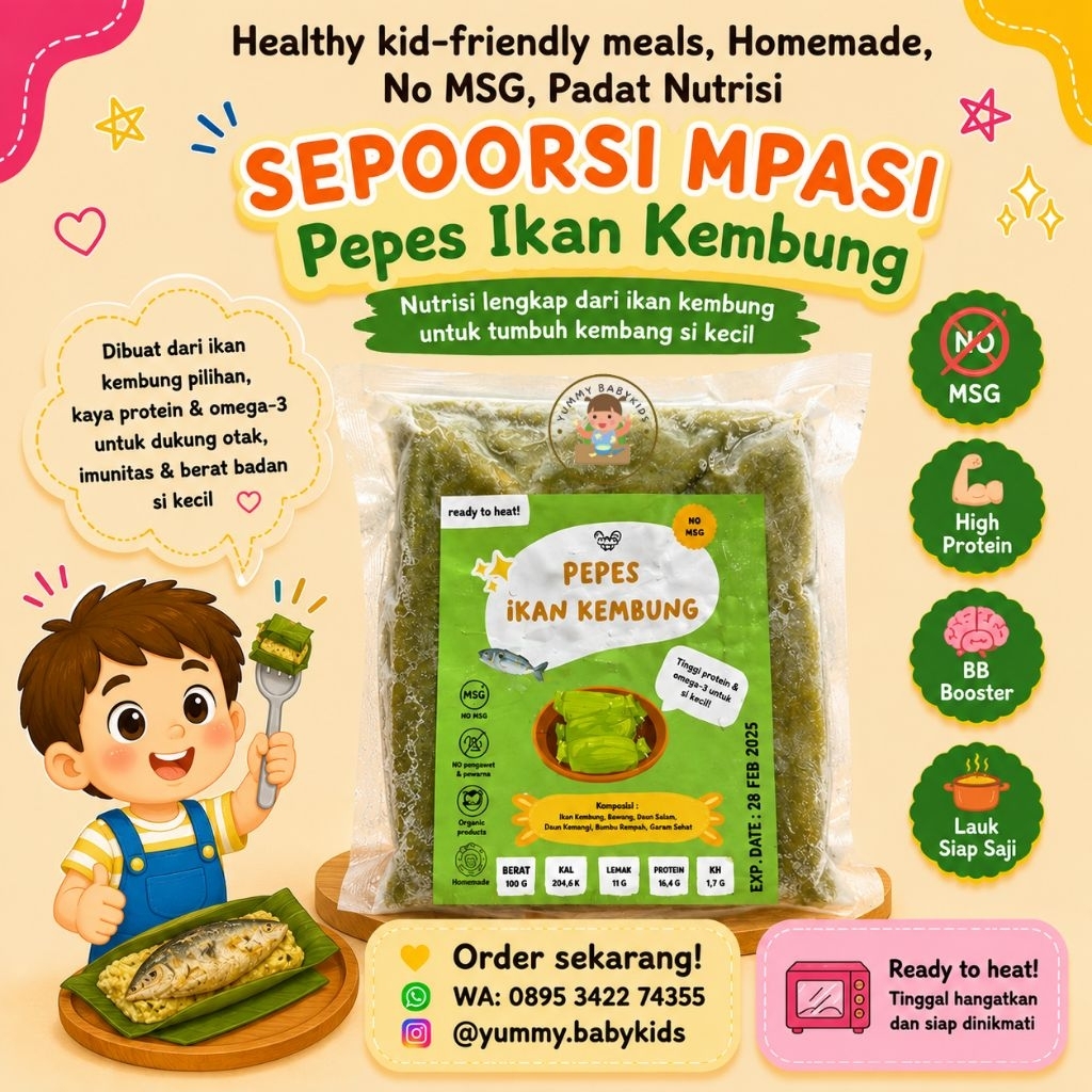Pepes Ikan Kembung - Sepoorsi MPASI