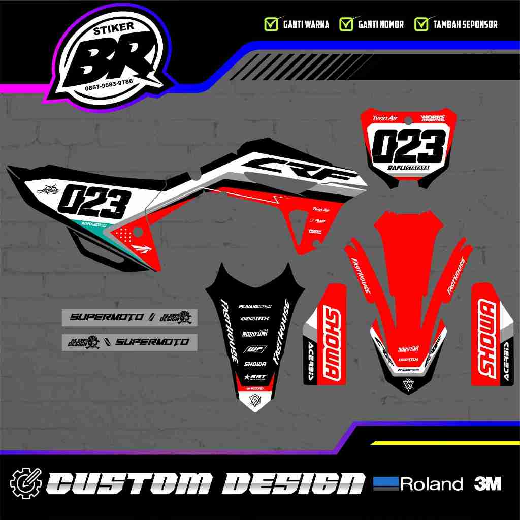Decal crf 450 2021 fullbody crf 450 r / 250 hrv free custome design