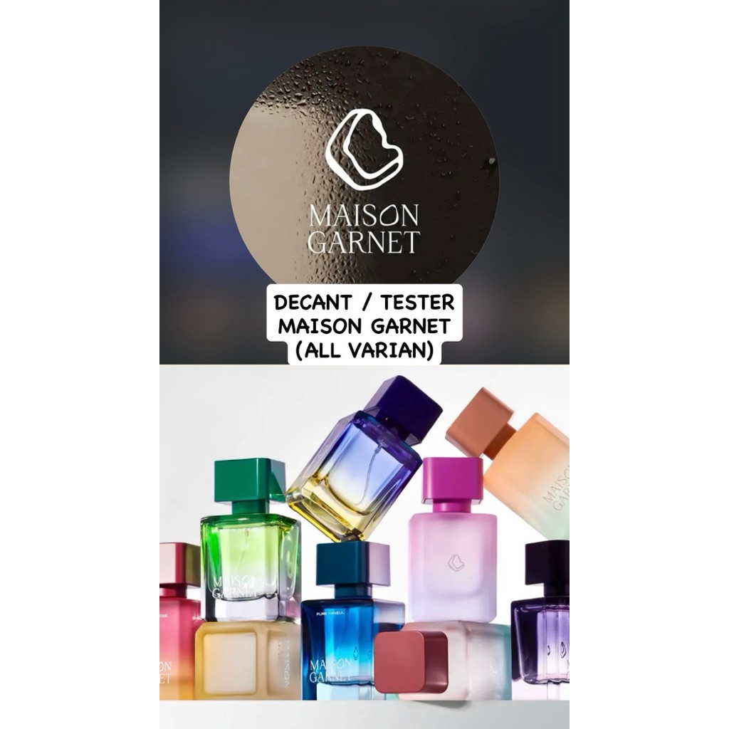decant maison garnet size 0,5 ml all varian mugunghwa peach pure haneul babys breath snow peony dawn