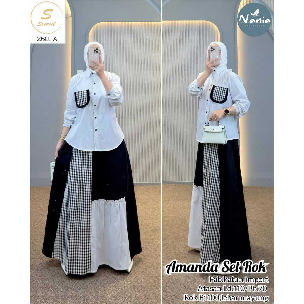 Pakaian Wanita HQ AMANDA SET ROK From NAnIA FASHION STORE