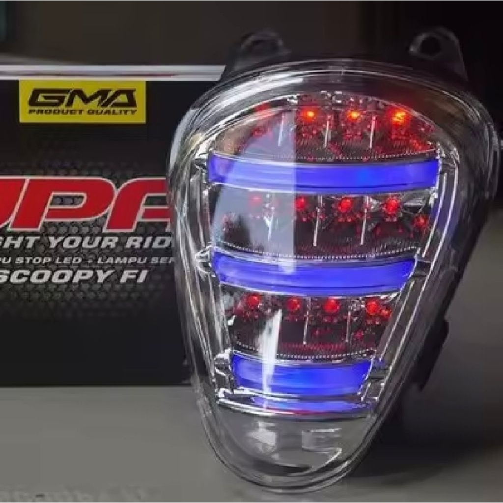 Lampu Stop Scoopy FI Led 2013-2016 JPA/ Lampu Belakang StopLamp Scoopy Fi Old