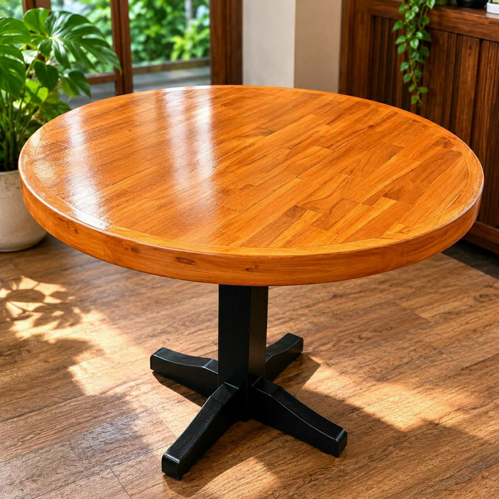 Meja Cafe Laminasi / Meja Cafe Kayu Jati / Meja Kayu Jati / Meja Cafe Laminasi Kayu Jati