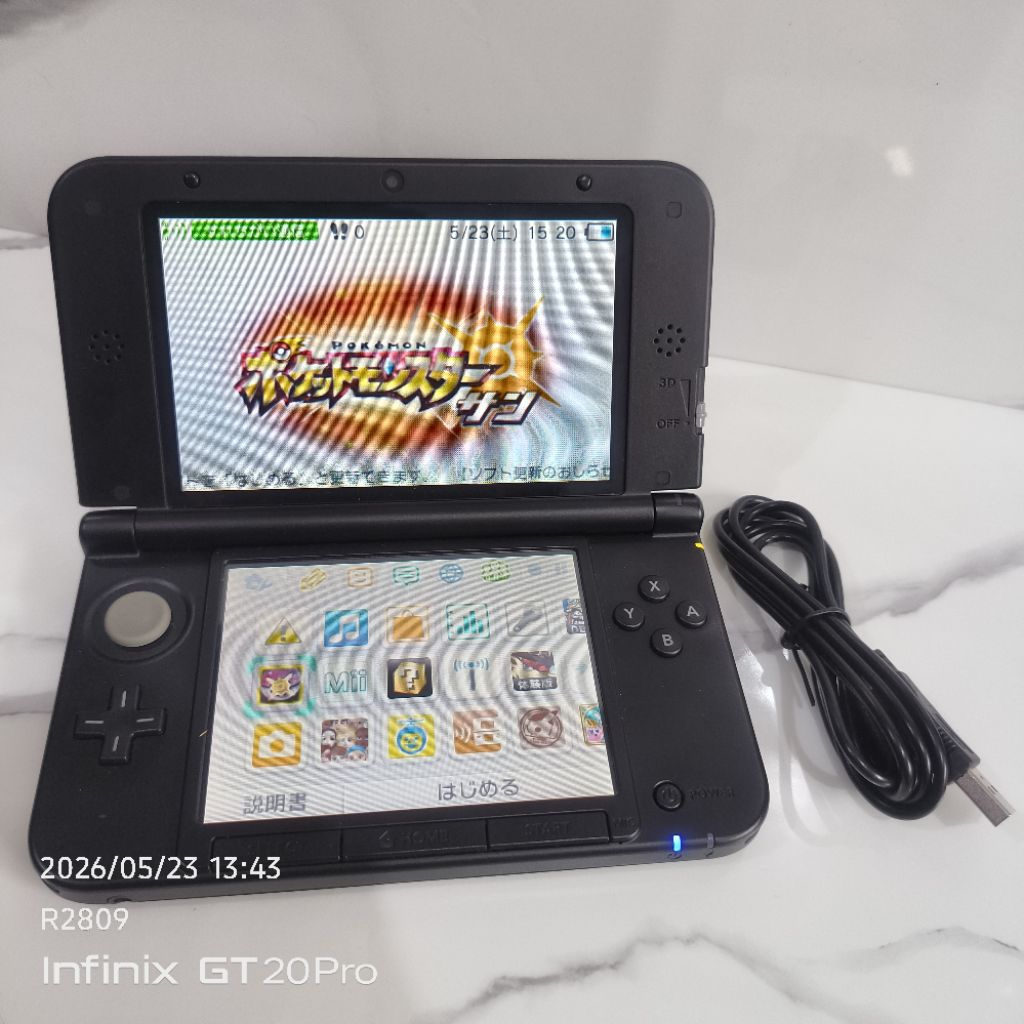 Nintendo 3ds LL OFW & kaset pokemon