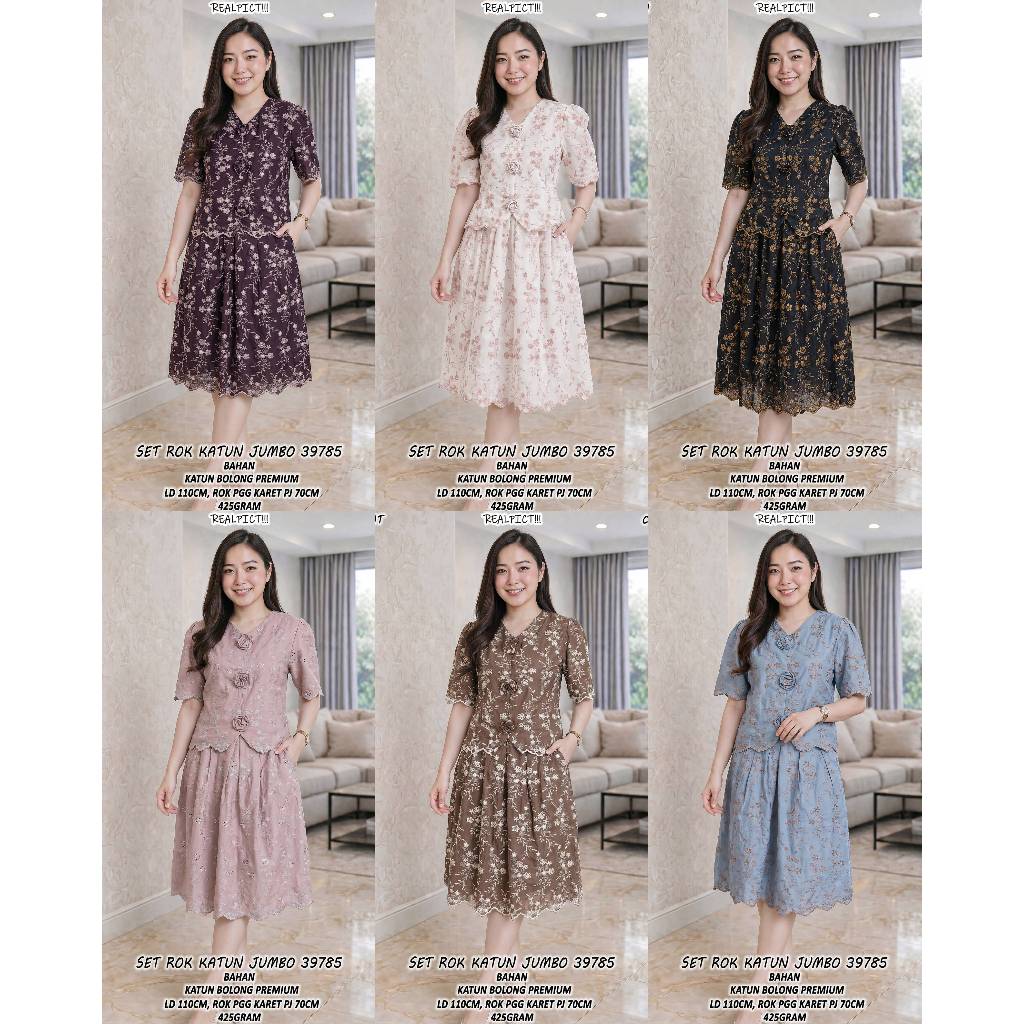 Setelam 39785 Set Rok Katun Bolong Premium