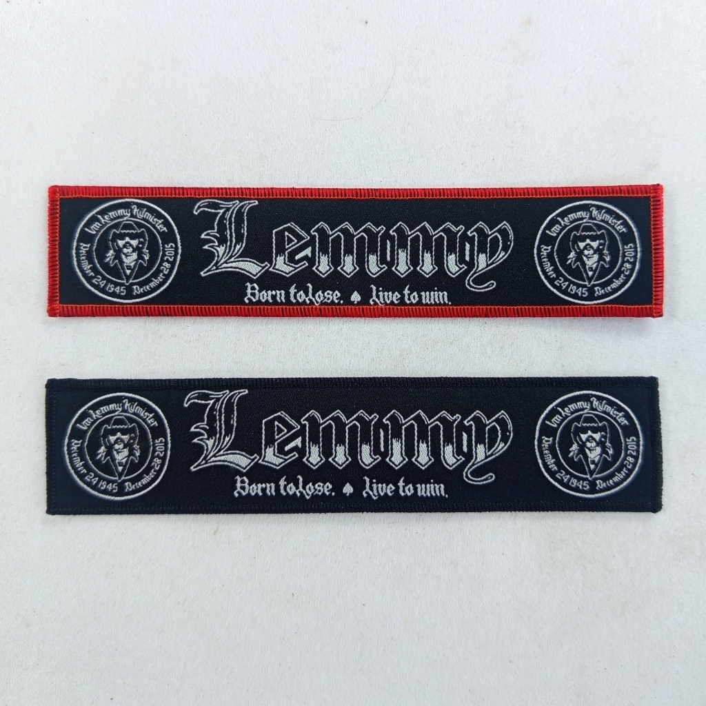 Woven Patch Stripe Lemmy "Motorhead" - Aksesoris Jacket & Vest - Music Fashion
